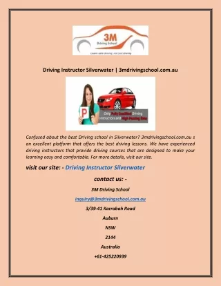 Driving Instructor Silverwater