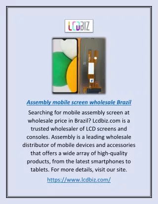 Assembly Mobile Screen Wholesale Brazil | Lcdbiz.com