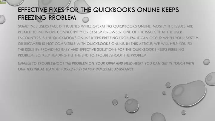 effective fixes for the quickbooks online keeps freezing problem