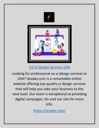 Ux Ui Design Services Usa | Seodaz.com