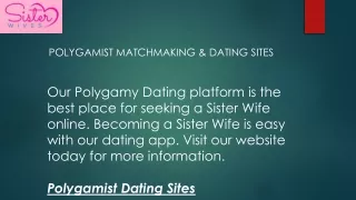 Polygamist Matchmaking & Dating Sites