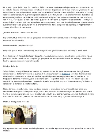 Tips de una cerrajeria profesional para ahorrar dinero en reparaciones de cerrad