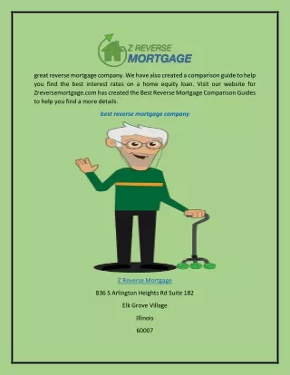 Best Reverse Mortgage Company  Zreversemortgage.com