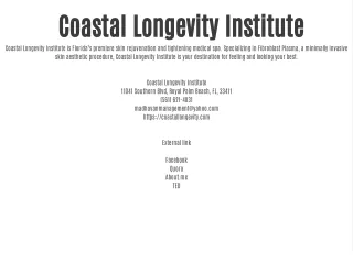 Coastal Longevity Institute