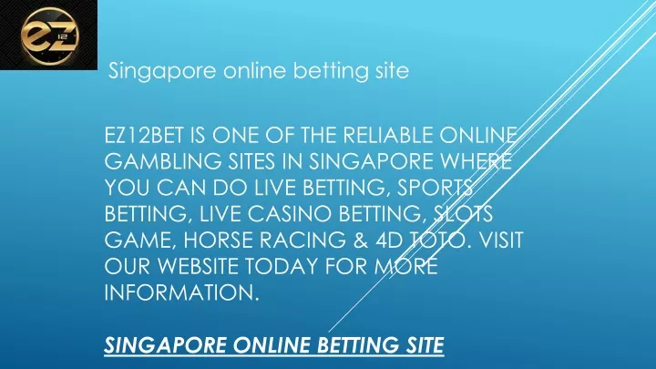 singapore online betting site