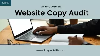 Website Copy Audit | Whitney Wrote This