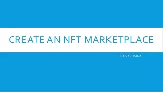 create an nft marketplace