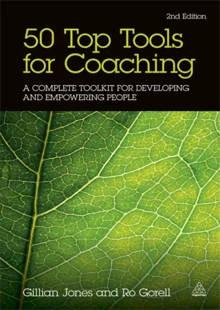 EBOOK 50 Top Tools for Coaching A Complete Toolkit for Developing and
