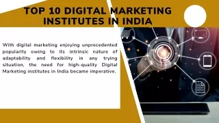Digital Marketing Institute in India