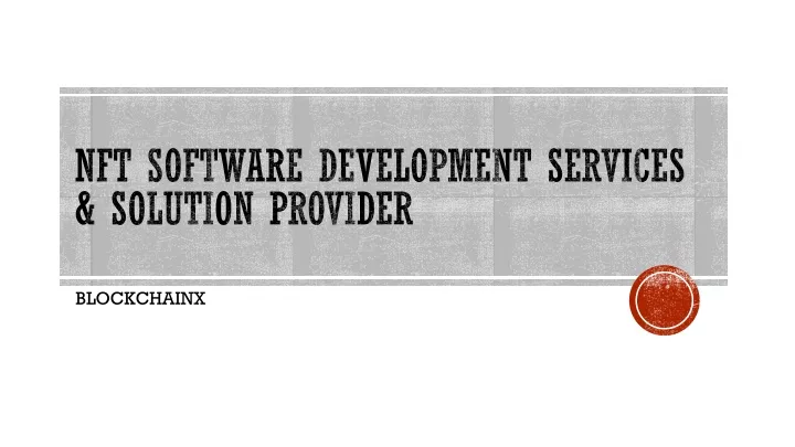 nft software development services solution provider