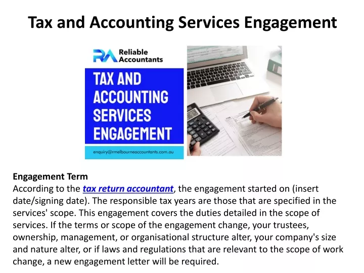 tax and accounting services engagement