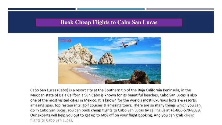 book cheap flights to cabo san lucas
