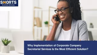 Why Implementation of Corporate Company Secretarial Services Is the Most Efficient Solution