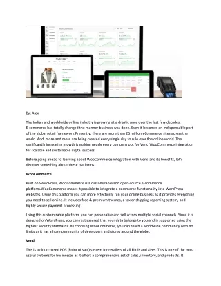 Best Integration Platform  For Vendhq and Woocommerce