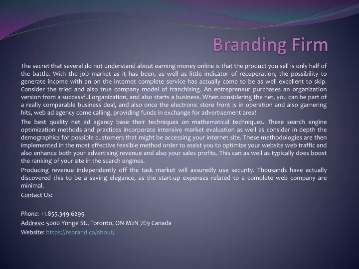 branding firm