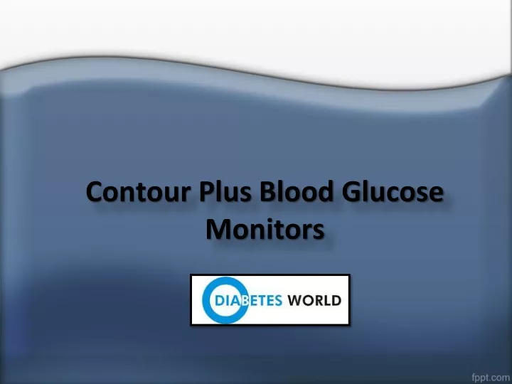 contour plus blood glucose monitors