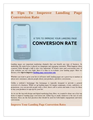 8 conversion rate