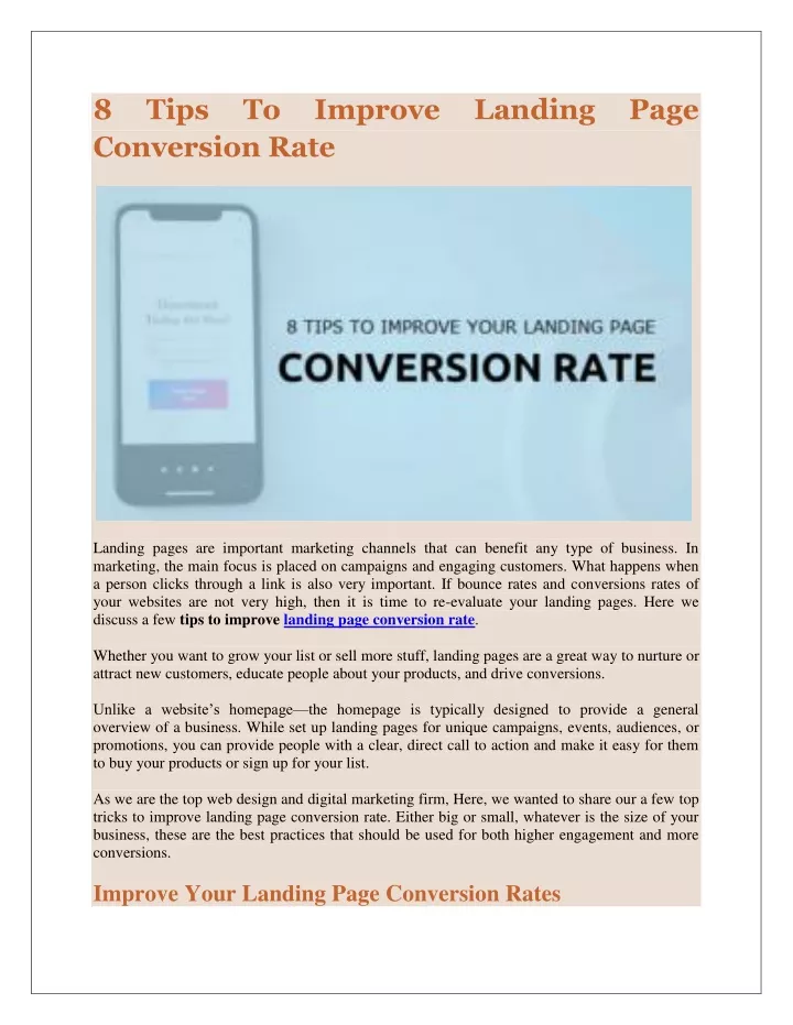 8 conversion rate