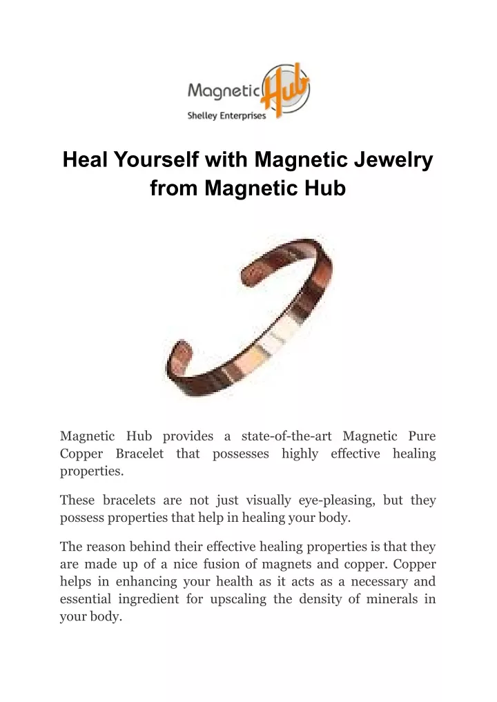 heal yourself with magnetic jewelry from magnetic
