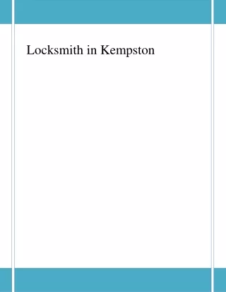 Professional   Locksmith in Kempston