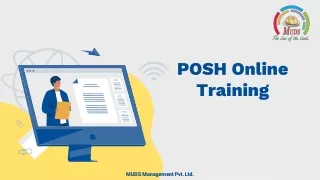 POSH Training For Employees - Muds Management