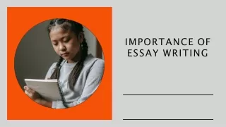 Importance Of Essay Writing