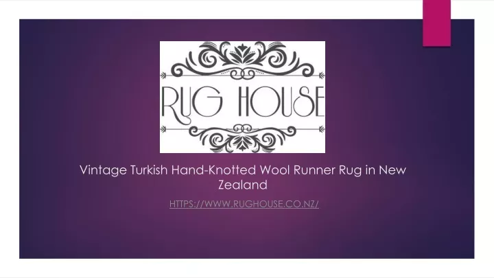 vintage turkish hand knotted wool runner rug in new zealand