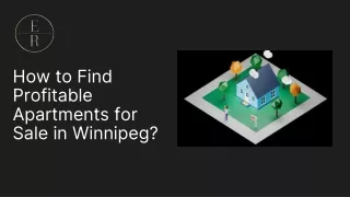 How to Find Profitable Apartments for Sale in Winnipeg