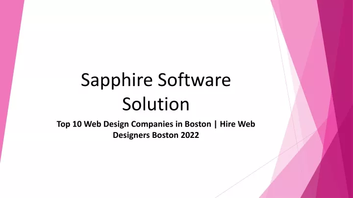 sapphire software solution