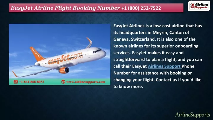 easyjet airline flight booking number