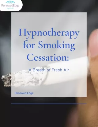 Hypnotherapy for Smoking Cessation