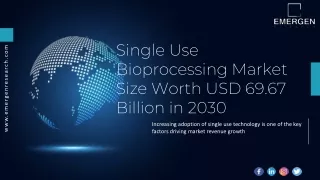 single use bioprocessing market size worth