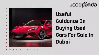 Useful Guidance On Buying Used Cars For Sale In Dubai