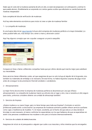 Consejos de una compañía de mudanza para hacer una mudanza exitosa