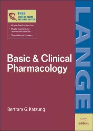 READ Basic  Clinical Pharmacology Ninth Edition