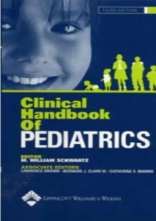 DOWNLOAD Clinical Handbook of Pediatrics