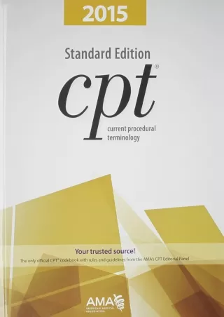 DOWNLOAD 2015 CPT Standard Edition Current Procedural Terminology CPT