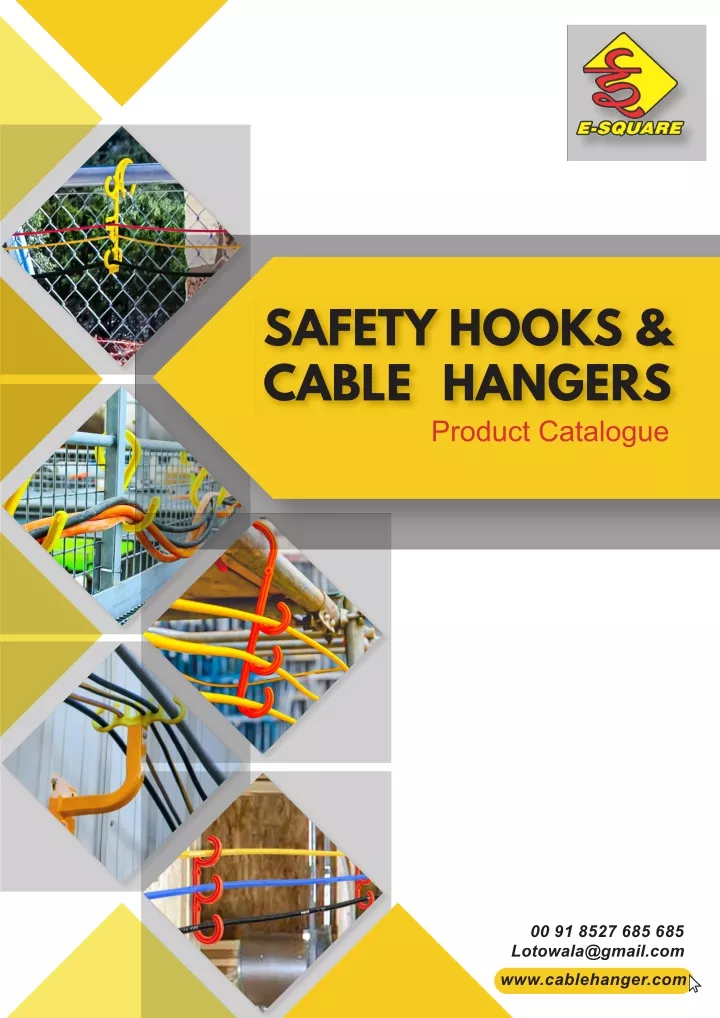 safety hooks cable hangers product catalogue