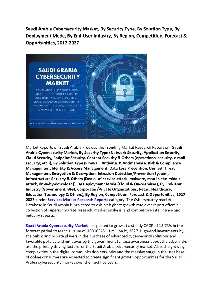 saudi arabia cybersecurity market by security