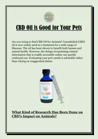 Grab The Best CBD Oil For Pets Online | Flower of Life CBD