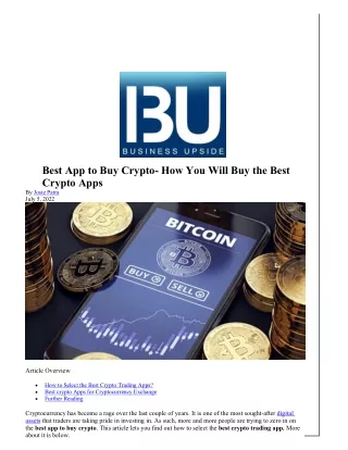 best app to buy crypto how you will buy the best