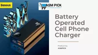 Battery Operated Cell Phone Charger - ASMPICK