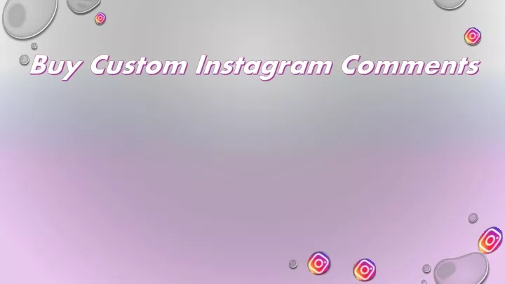 buy custom instagram comments