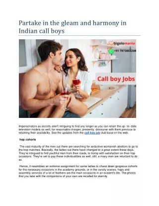 partake in the gleam and harmony in indian call