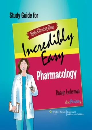 EPUB Study Guide for Medical Assisting Made Incredibly Easy Pharmacology