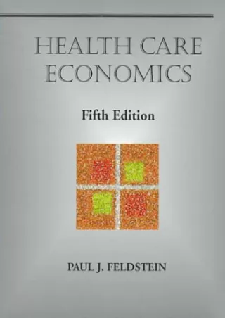 EPUB Health Care Economics Delmar Series in Health Services Administration