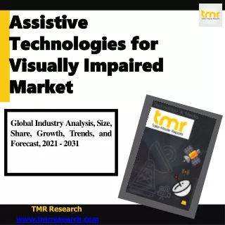 assistive technologies for visually impaired market