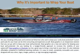 why it s important to wrap your boat