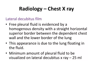 radiology chest x ray