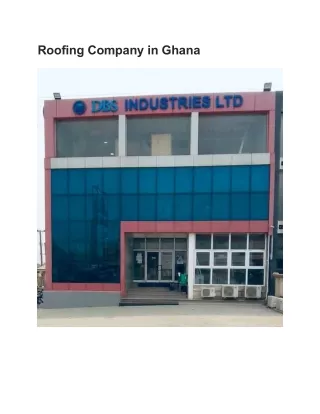 roofing company in ghana